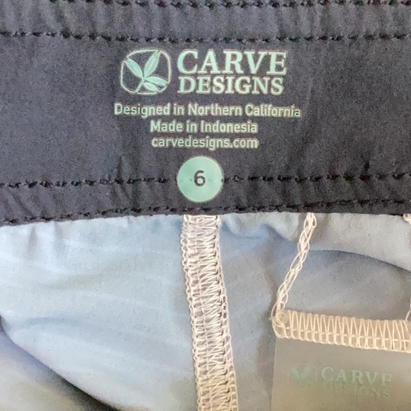 Carve Designs Breakers Blue Striped Board Shorts Women's Size 6 - Picture 6 of 8